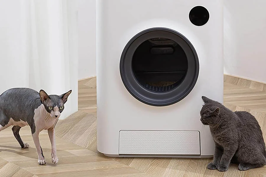 rotating litter tray