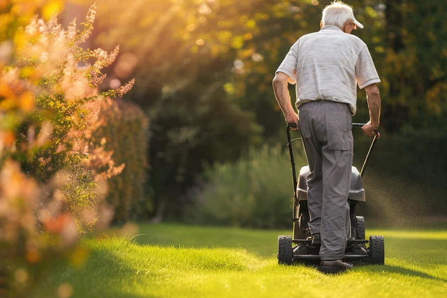 propelled lawn mower