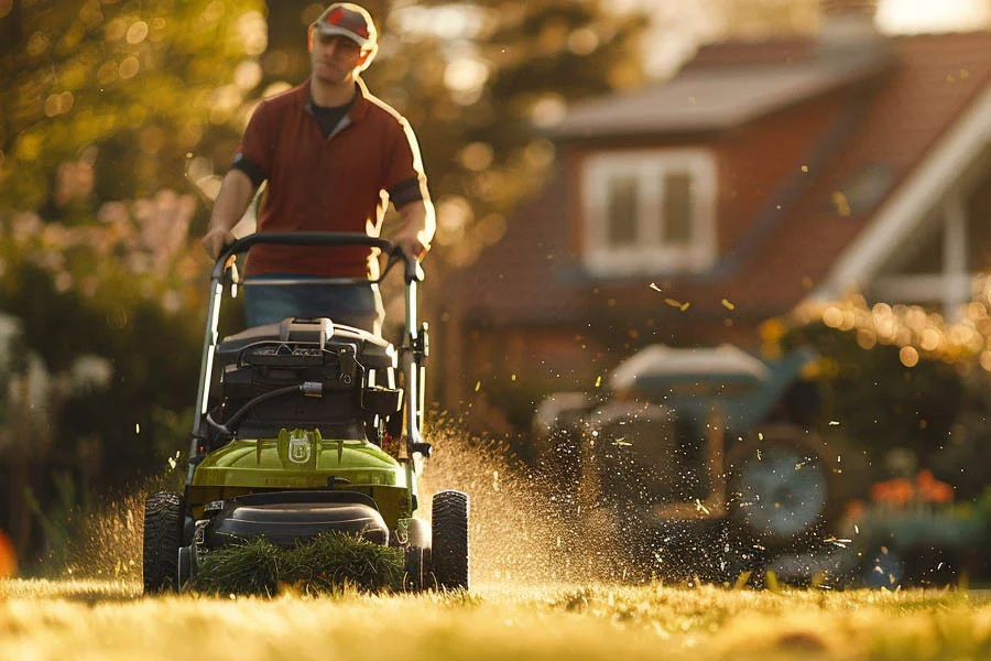 battery powered lawnmower