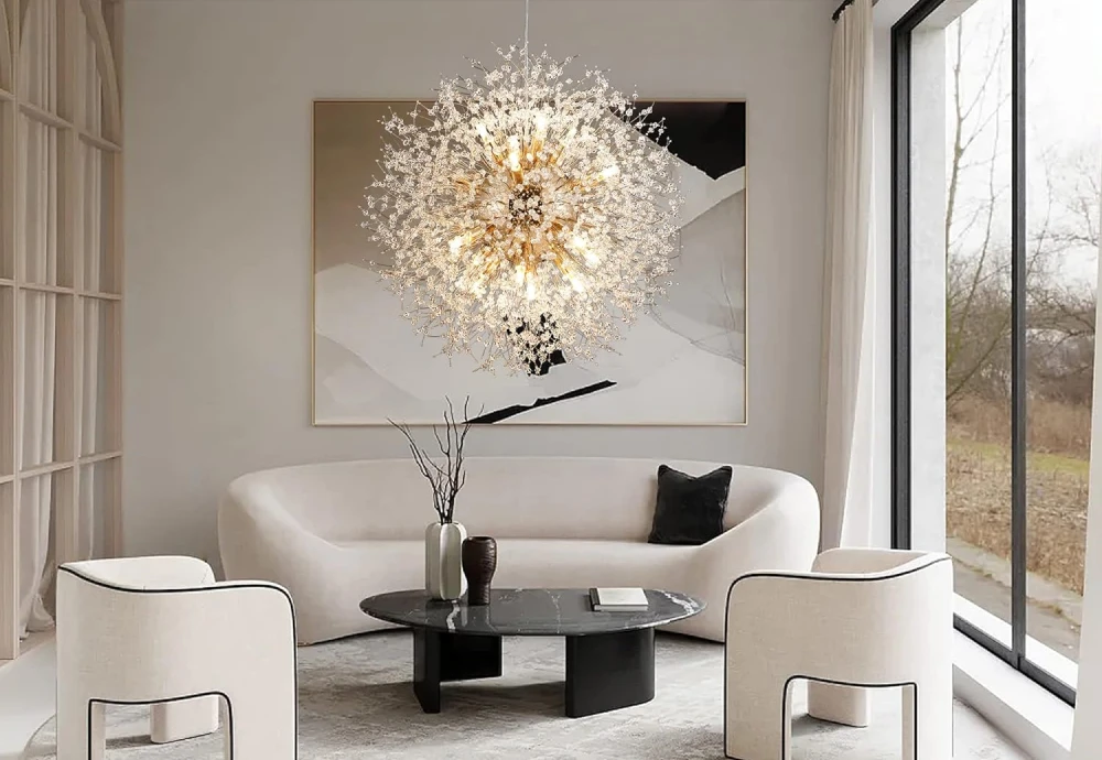 globe crystal chandelier